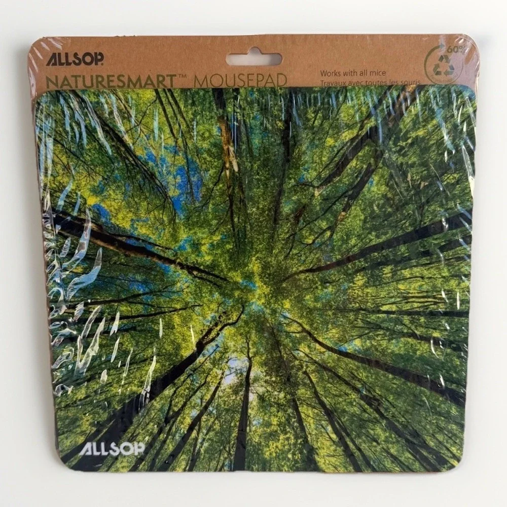 Allsop 32672 NatureSmart Mouse Pad Tree Tops Soft Non-Skid Glue-free Multicolor